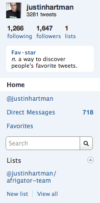 Twitter Sidebar with Lists